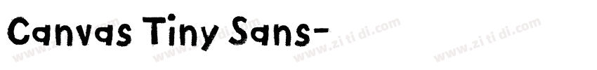 Canvas Tiny Sans字体转换 Canvas Tiny Sans字体转换